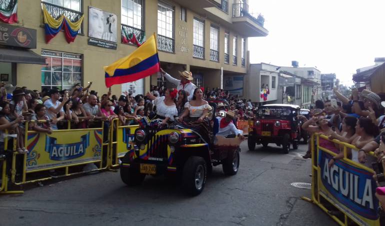 El Yipao en Calarcá con homenaje a Colombia