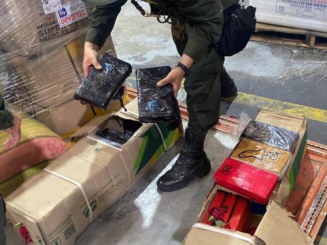 La incautación fue en la localidad de Fontibón. Cortesía: Policía Antinarcóticos.