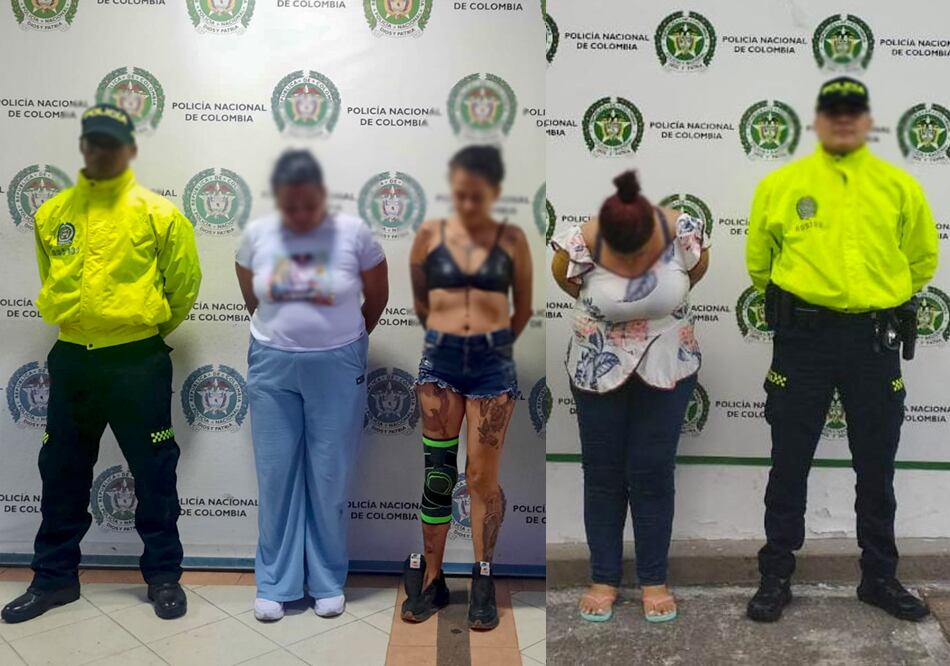Capturadas por delito de hurto en modalidad de cosquilleo - Policía Metropolitana de Pereira.