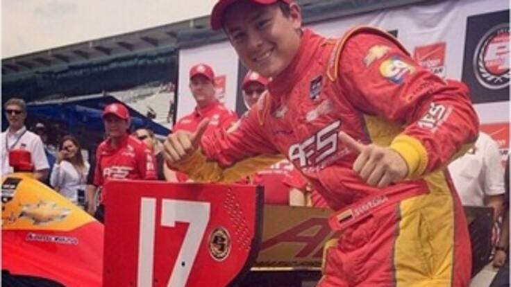 Sebastián Saavedra largará desde la pole en Indianápolis