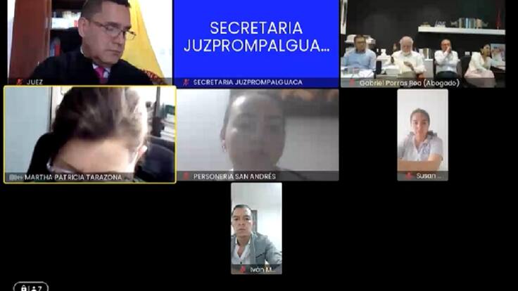 Audiencia alcalde de San Andrés