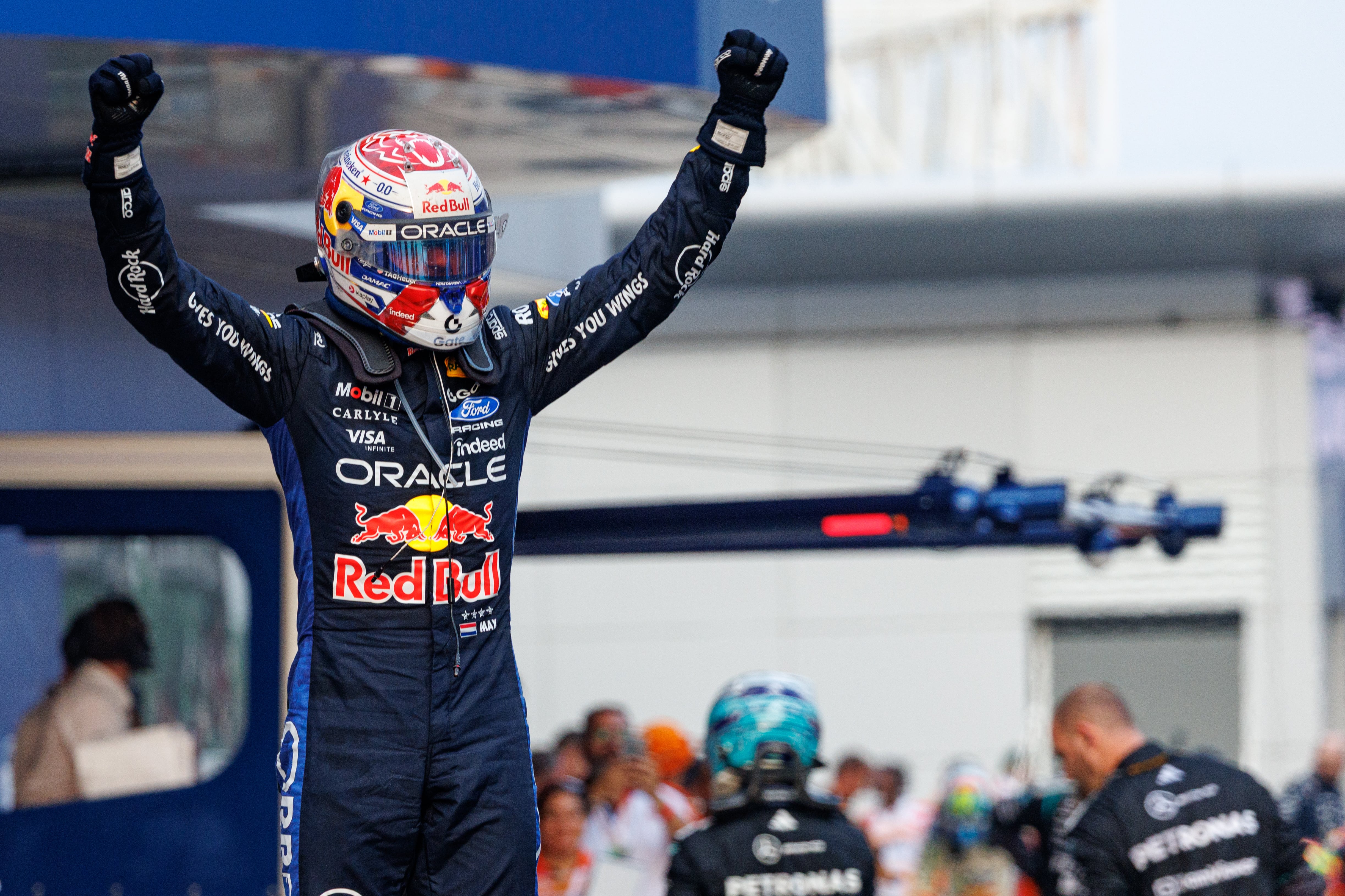 Max Verstappen celebra su victoria en el GP de Baréin. (Photo by Kym Illman/Getty Images)