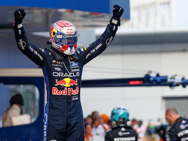 Max Verstappen celebra su victoria en el GP de Baréin. (Photo by Kym Illman/Getty Images)