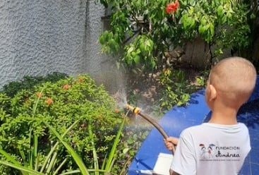 Uno de los niños de la Fundación. Foto: cortesía Fundación Casa Andrea.