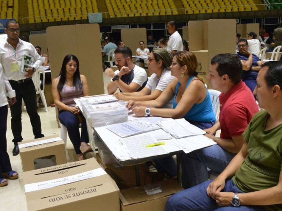 Los colombianos están conformes con la organización electoral