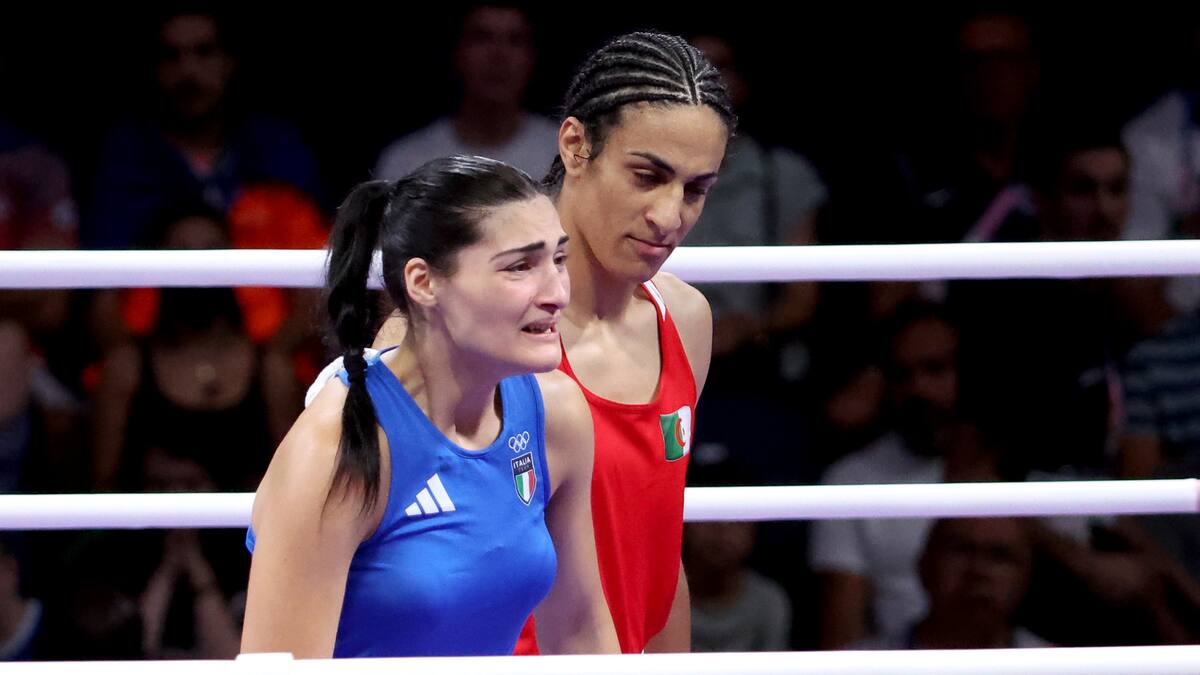 Luchadora italiana se retira de París 2024 tras 46″ ante discutida boxeadora argelina