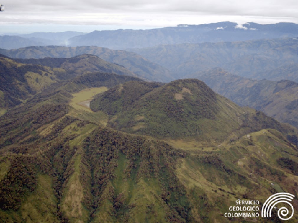 Volcán Cerro Machín, Foto Cortesía Servicio Geológico Colombiano