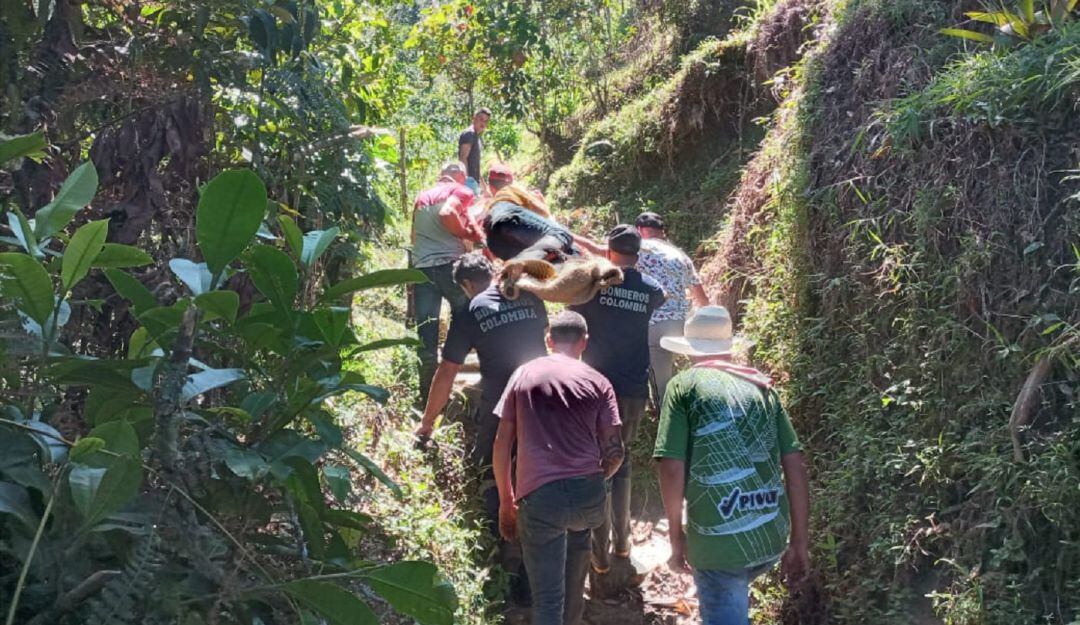 Foto: Enviada desde el Cuerpo de Bomberos de Pensilvania, Caldas.