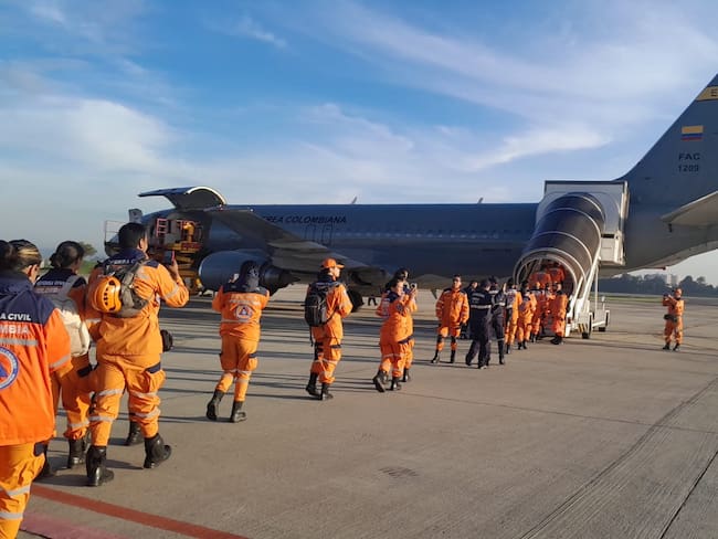 24 miembros de la Defensa Civil de Boyacá se sumaron a las labores de ayuda en el depar5tamento de Córdoba / Foto: Suministrada