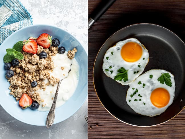 Cereal versus huevo (Getty Images)