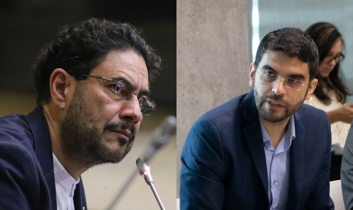 Iván Cepeda y Hernán Cadavid. Fotos: Colprensa / @hernancadavidma