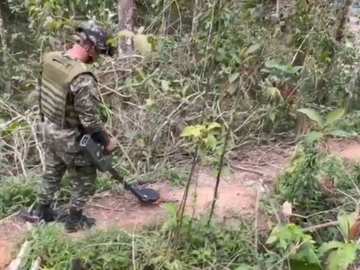 Ejército desactivó 120 minas antipersonal en El Plateado, Cauca