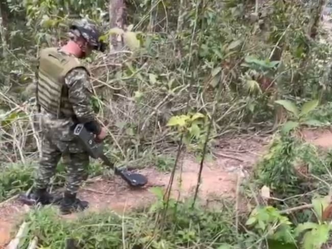 Ejército desactivó 120 minas antipersonal en El Plateado, Cauca