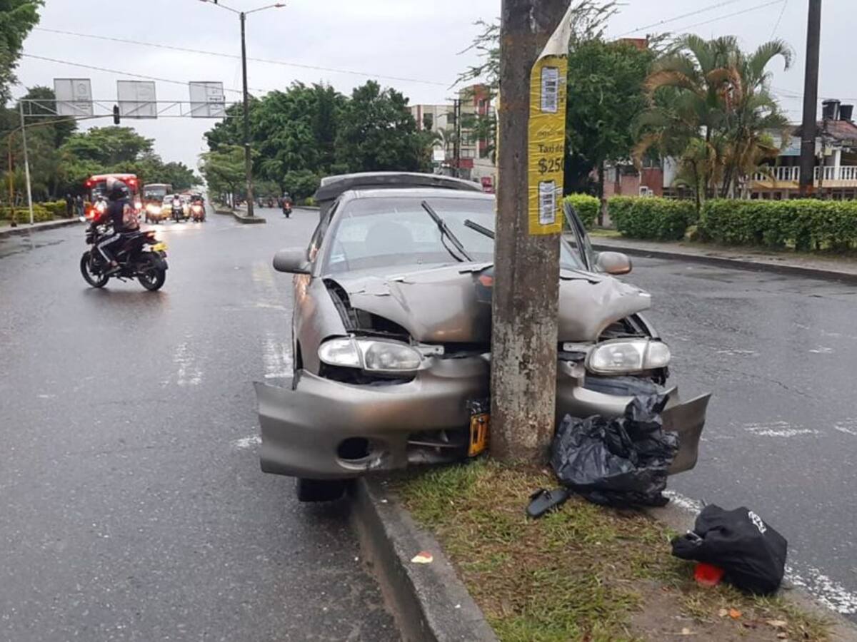 Accidente de tránsito dejó dos personas heridas en Ibagué
