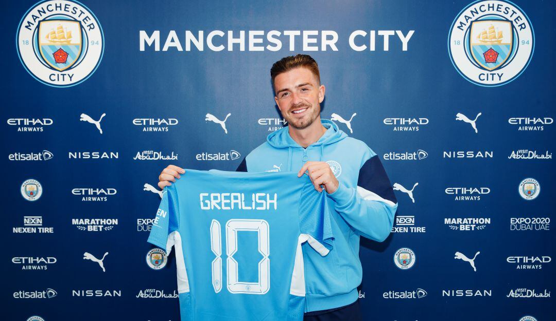 Jack Grealish, nuevo jugador del Manchester City