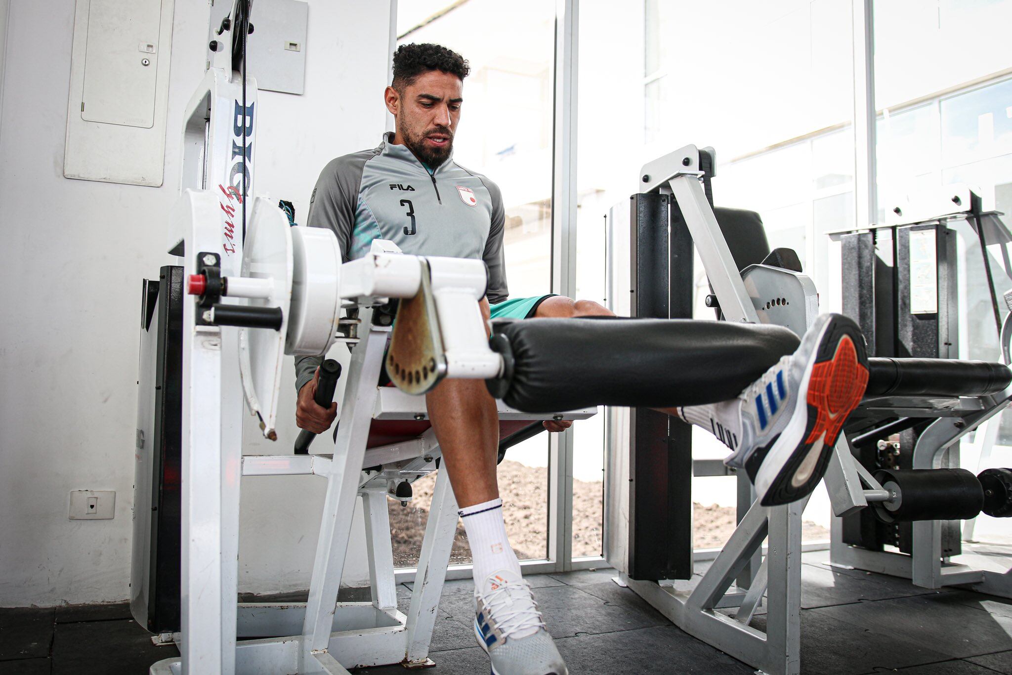 Marcelo Ortiz continúa trabajando en su recuperación / Twitter: @Santafe.