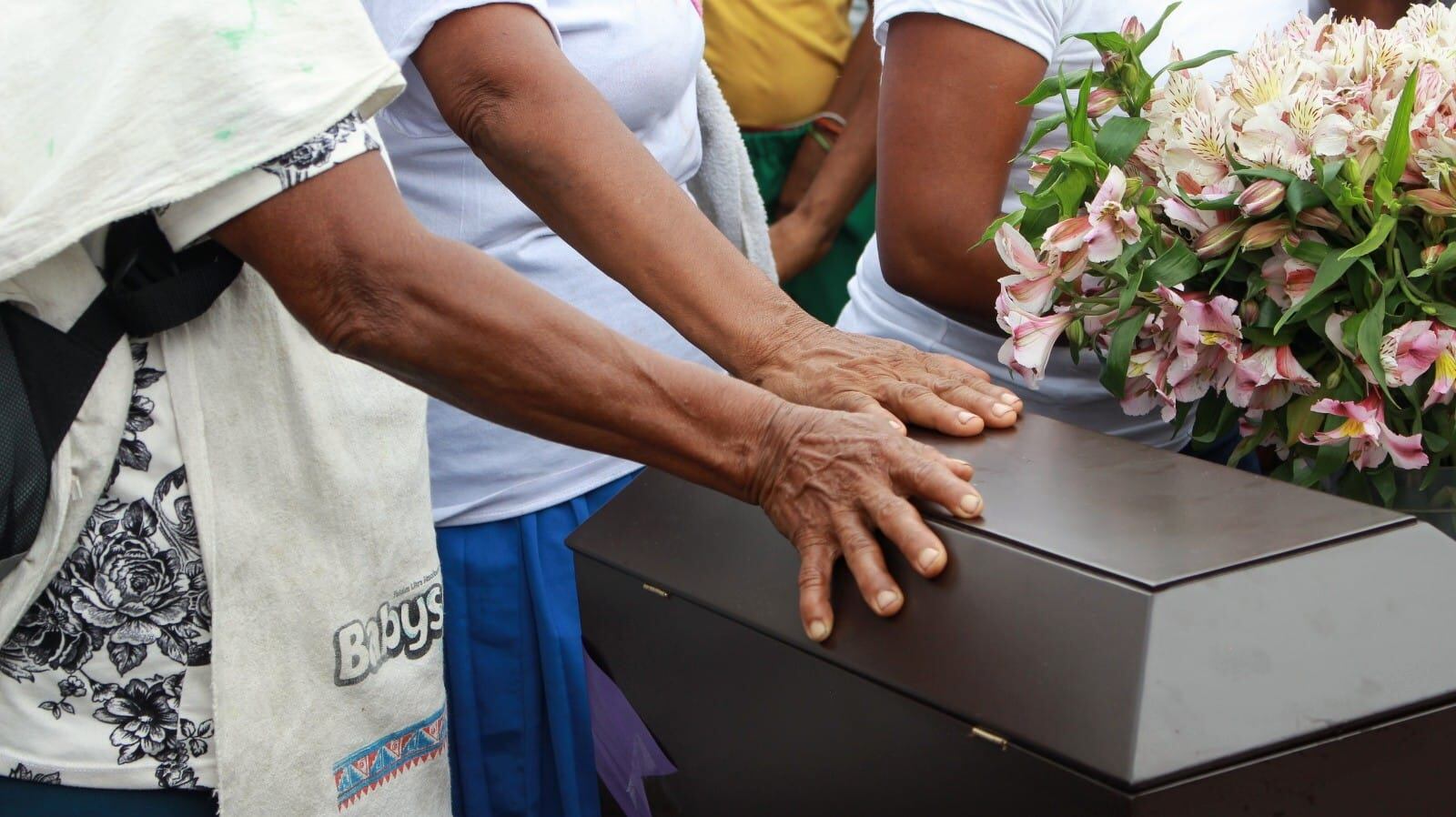 Entrega digna de restos en Barbacoas. Foto: UBPD