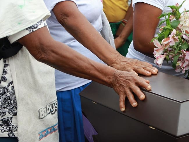 Entrega digna de restos en Barbacoas. Foto: UBPD
