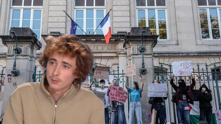 Marius Mesnil, cosecretario general de la Unión Sindical de los Liceos (USL) de Francia, explicó el motivo de las protestas estudiantiles