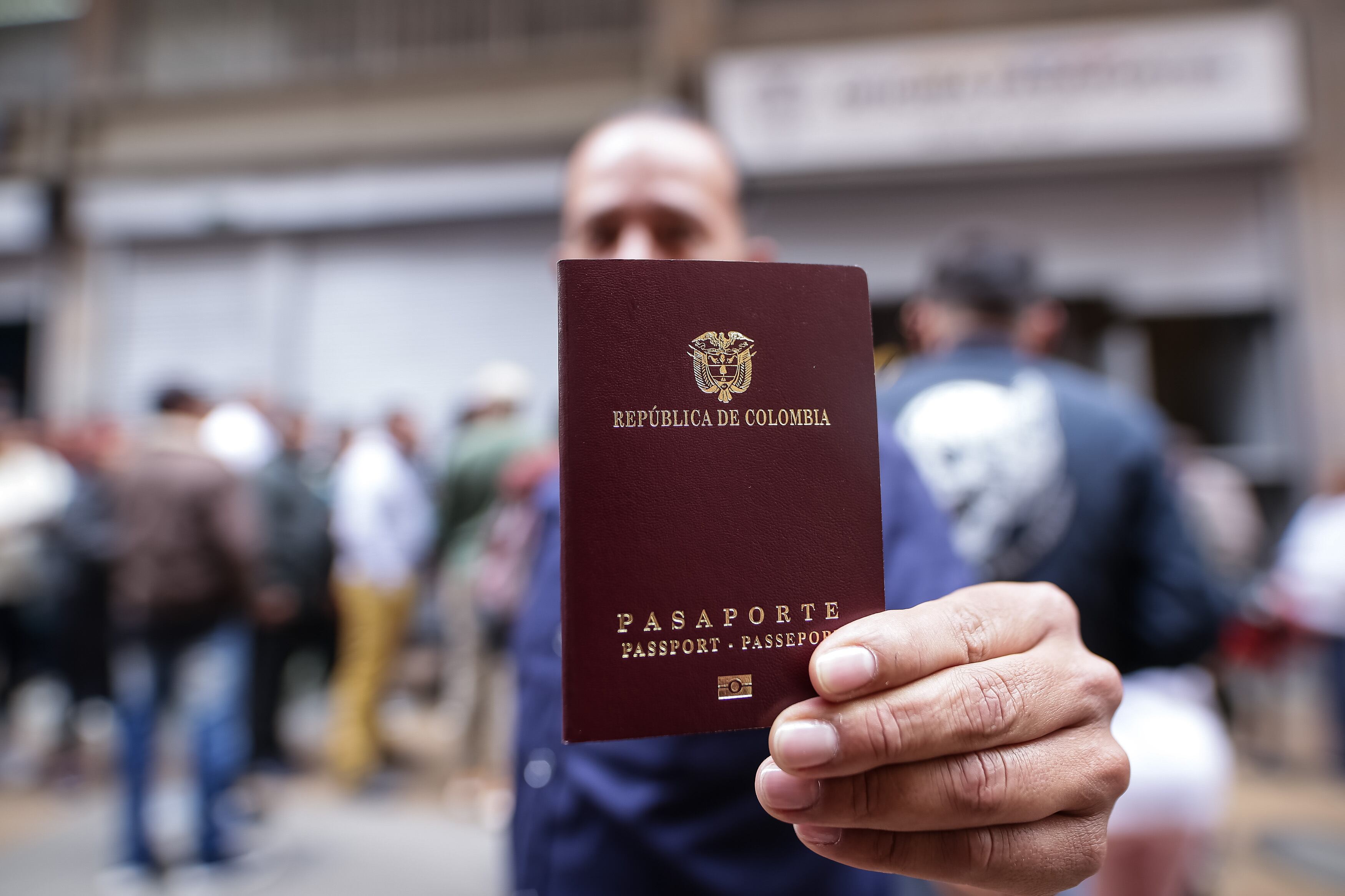 Foto de referencia de un pasaporte (Colprensa - John Paz)