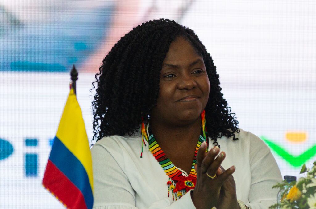 Colombia's vice-president Francia Marquez during the National People's Communal Assembly in Bogota, Colombia March 24, 2023. (Photo by Sebastian Barros/NurPhoto via Getty Images)