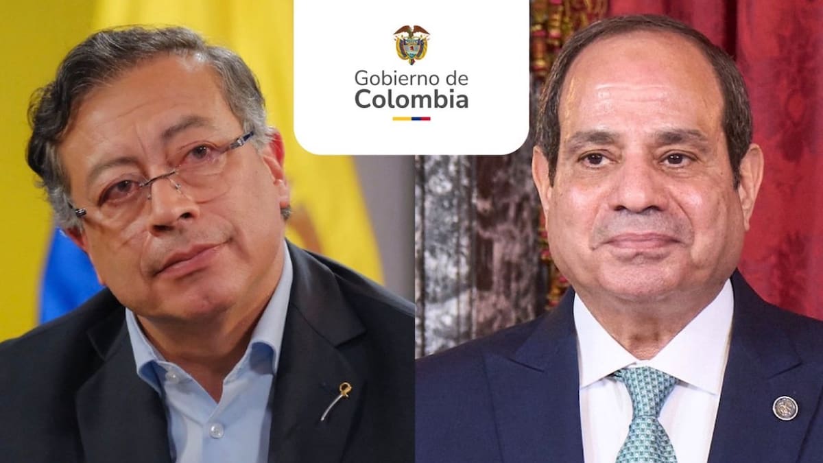 Detalles de la llamada entre el presidente Petro y el mandatario de Egipto Abdel Fattah El-Sisi