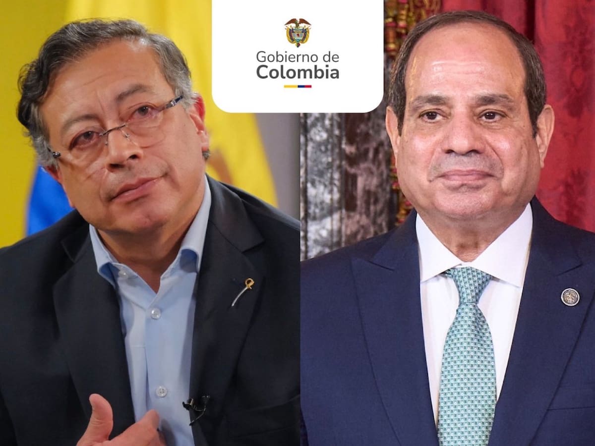 Detalles de la llamada entre el presidente Petro y el mandatario de Egipto Abdel Fattah El-Sisi