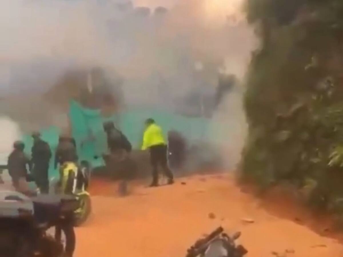 Cuatro policías resultaron heridos en enfrentamiento con mineros de Segovia, Antioquia