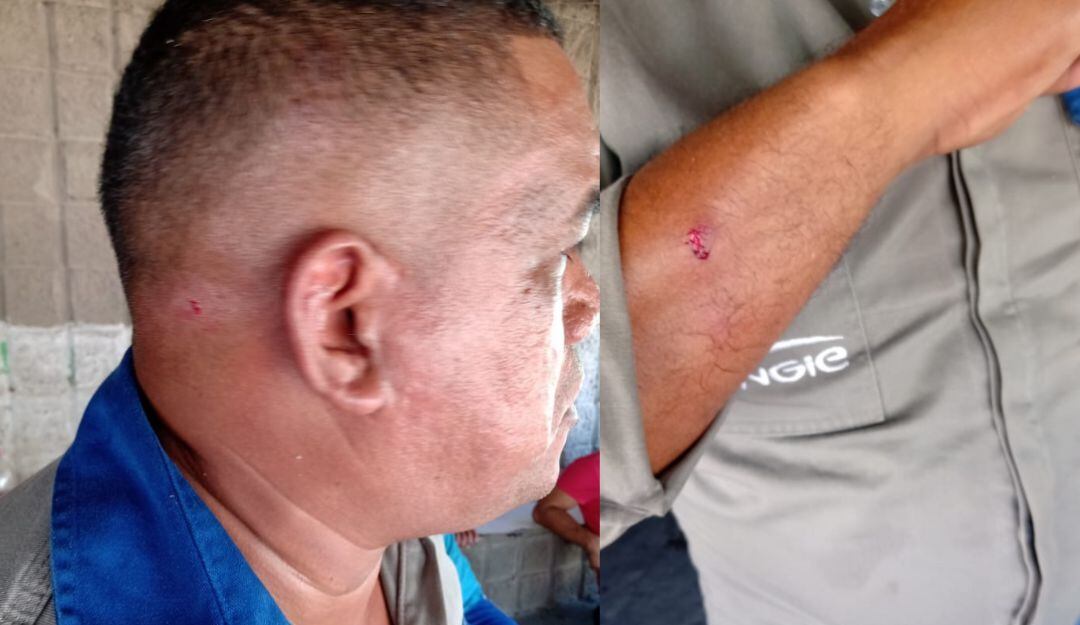 Operador agredido.