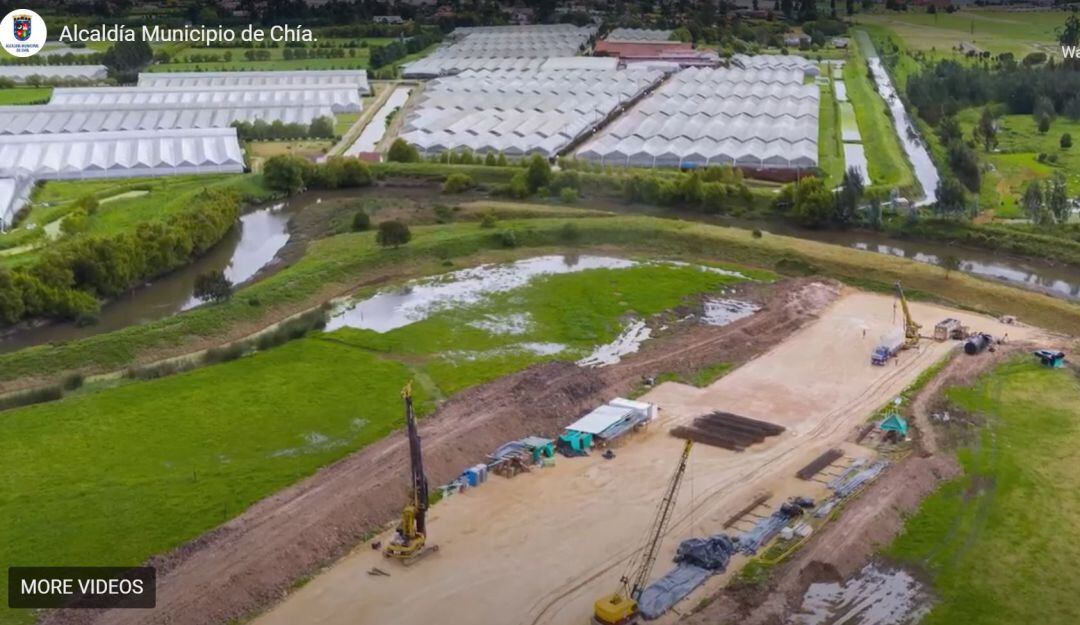 Foto tomada del video oficial de la vía Troncal de Los Andes. Alcaldía de Chía, Cundinamarca