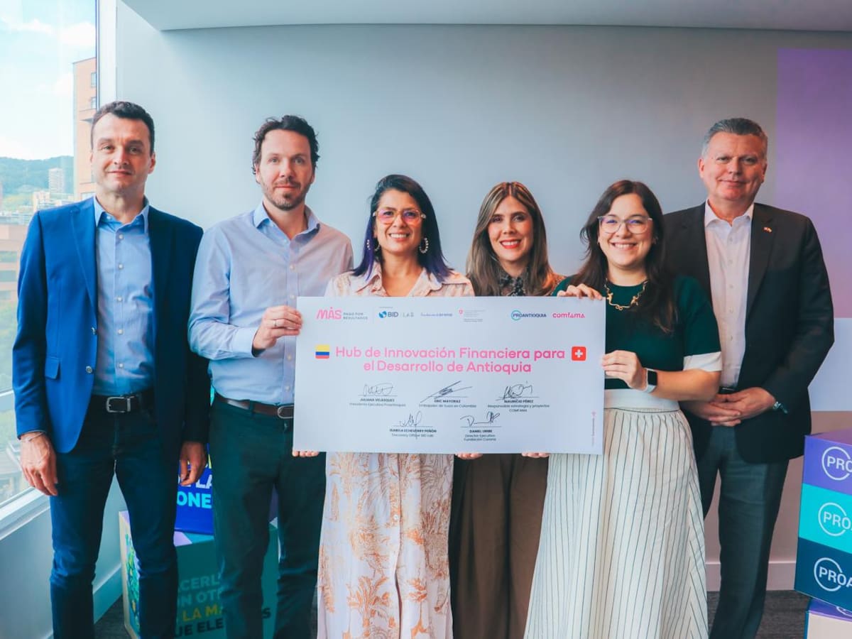 En Antioquia lanzaron un Hub de Innovación Financiera para el Desarrollo Social y Económico