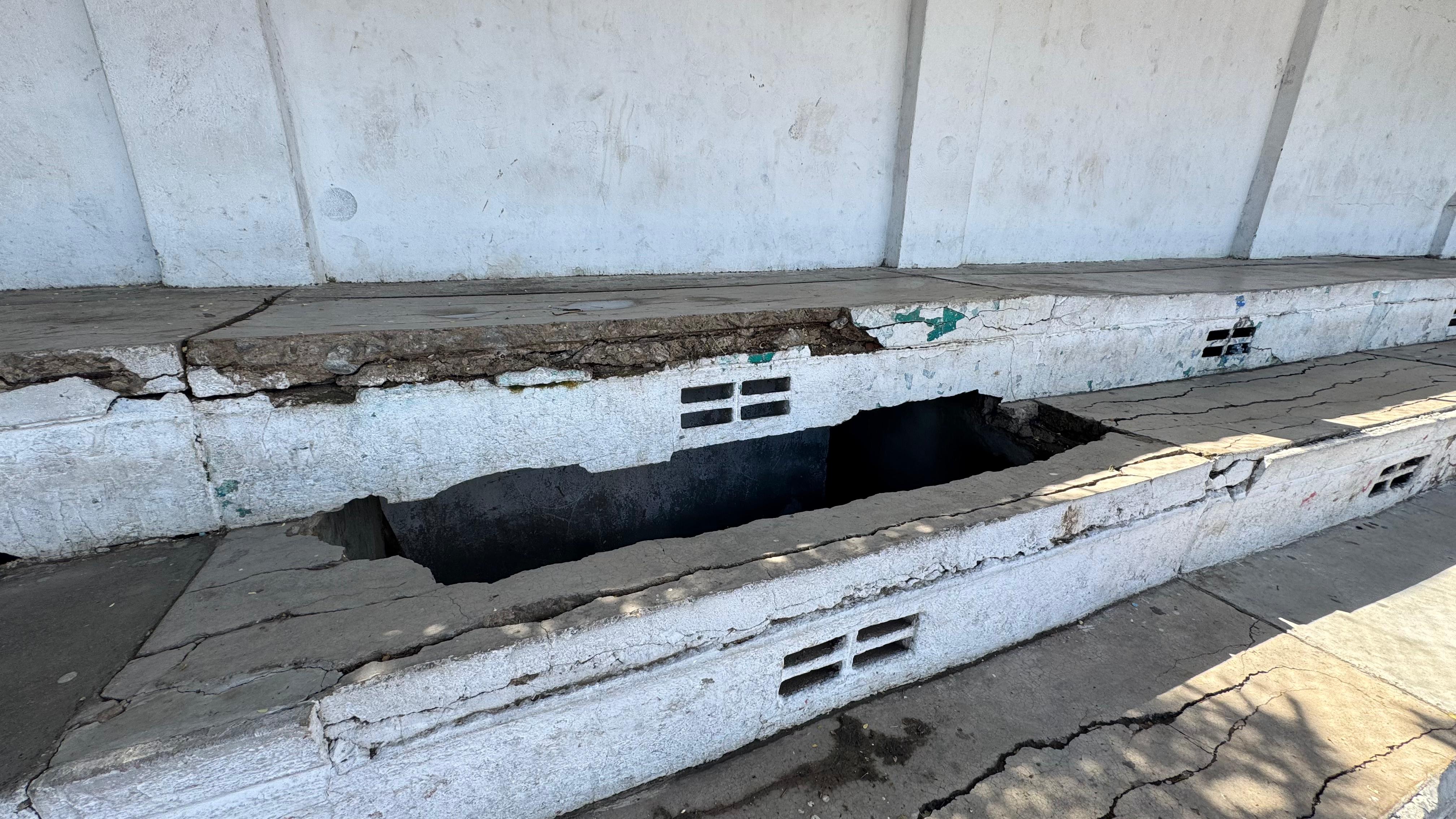 Deterioro de la cancha 'La Castellana' . Contraloría Distrital de Santa Marta