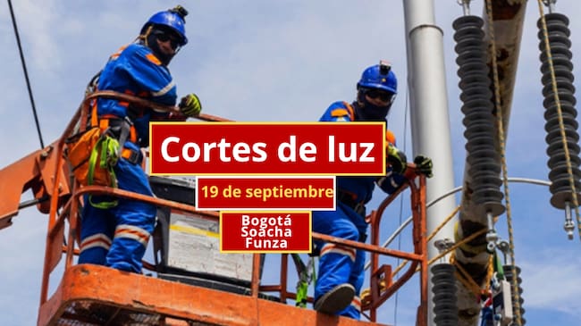Cortes de luz en Bogotá, Soacha y Funza este sábado 19 de septiembre | Alcaldía de Bogotá/ Enel