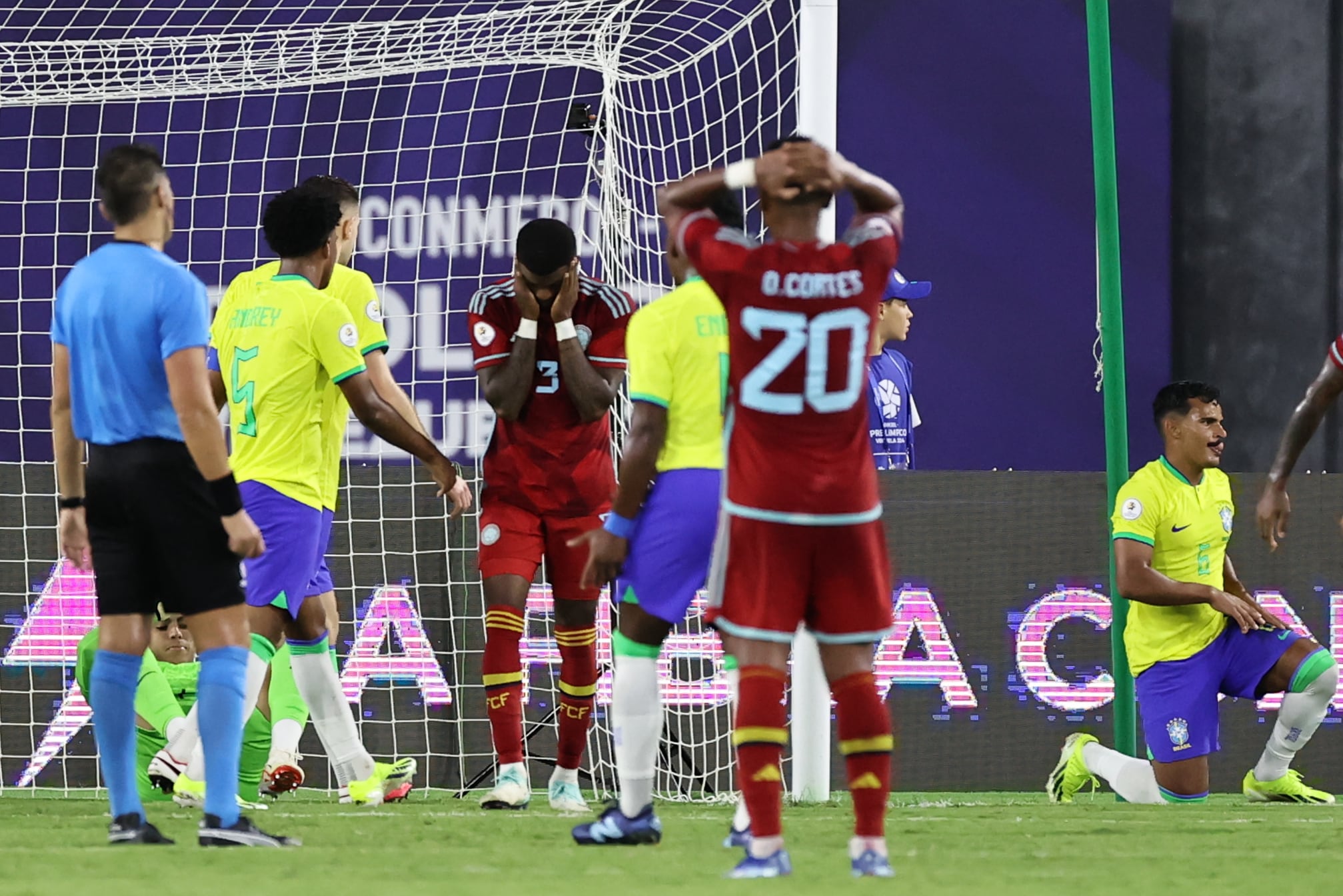 Brasil vs. Colombia en el Torneo Preolímpico EFE/ Miguel Gutiérrez