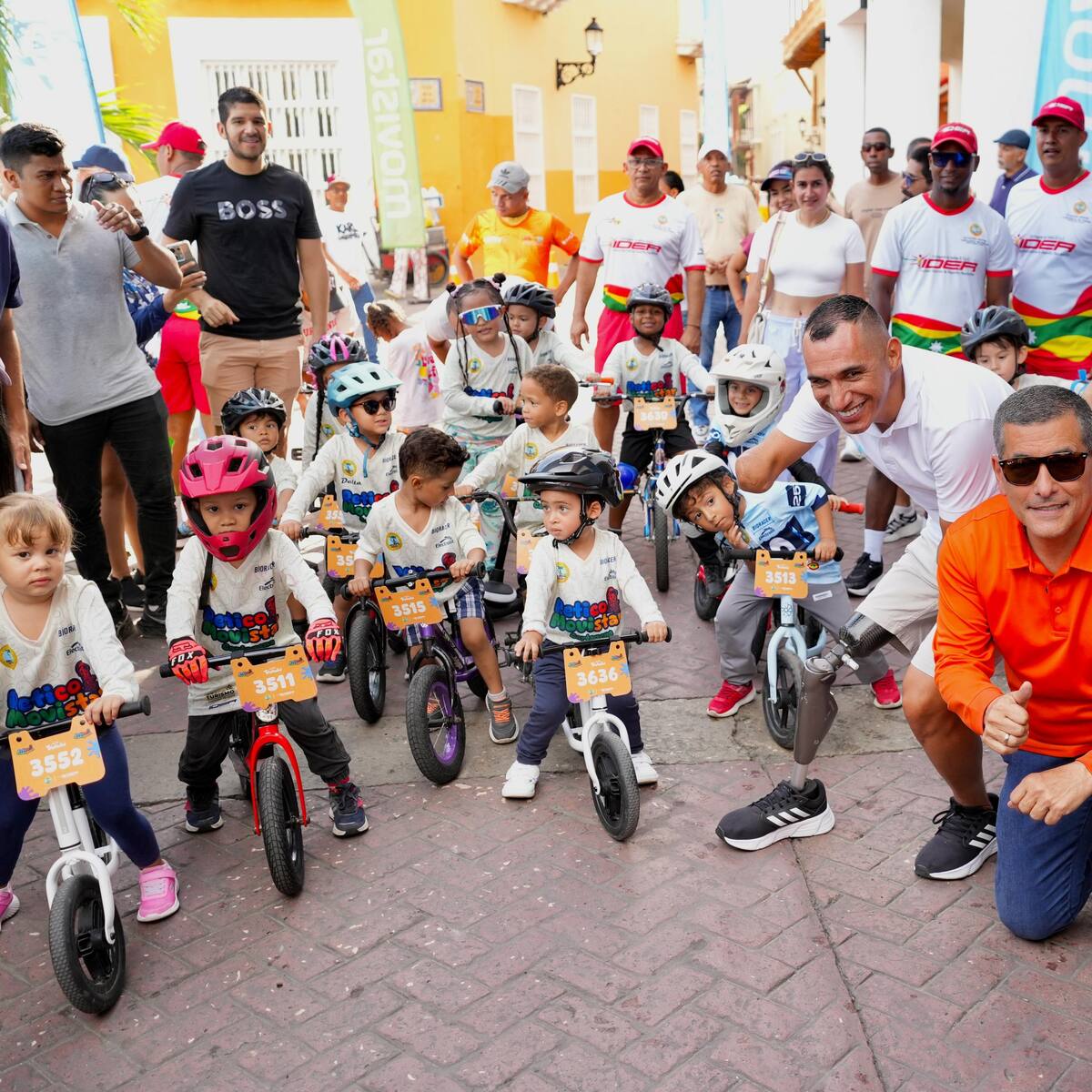 Retico Cartagena tuvo 200 niños y niñas disfrutando del atletismo y las bicicletas