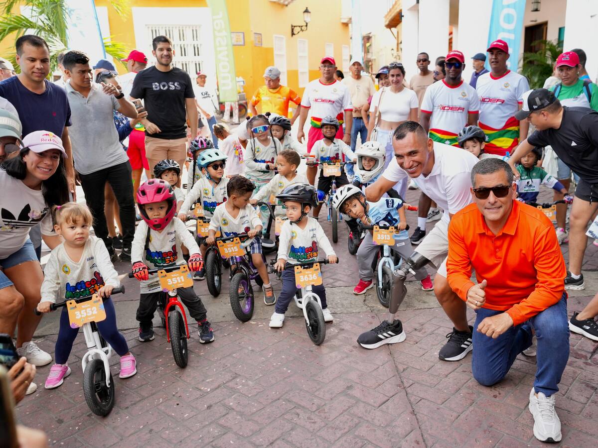 Retico Cartagena tuvo 200 niños y niñas disfrutando del atletismo y las bicicletas