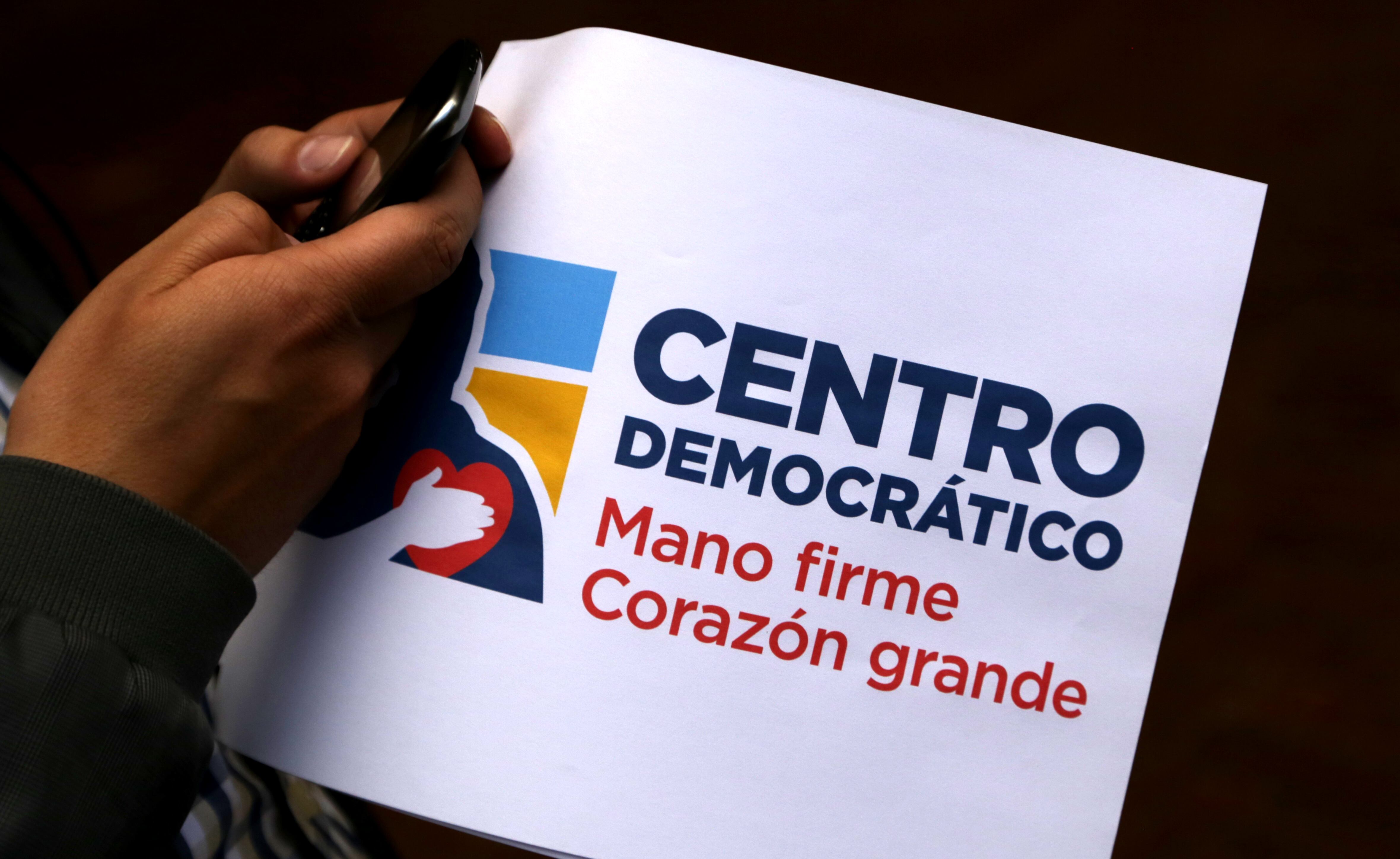 Foto de referencia del logo del Centro Democrático. Foto: Mario Franco - Colprensa