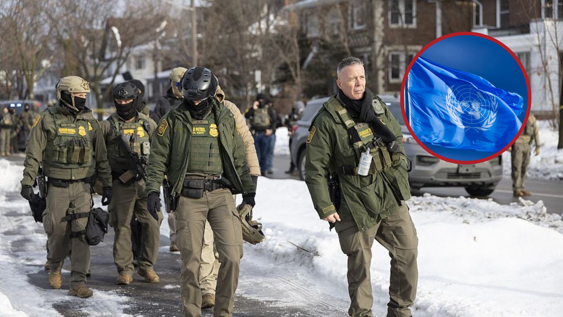 Agentes del ICE. Foto: Christopher Juhn/Anadolu vía Getty ImagesONU. Foto: Getty Images.