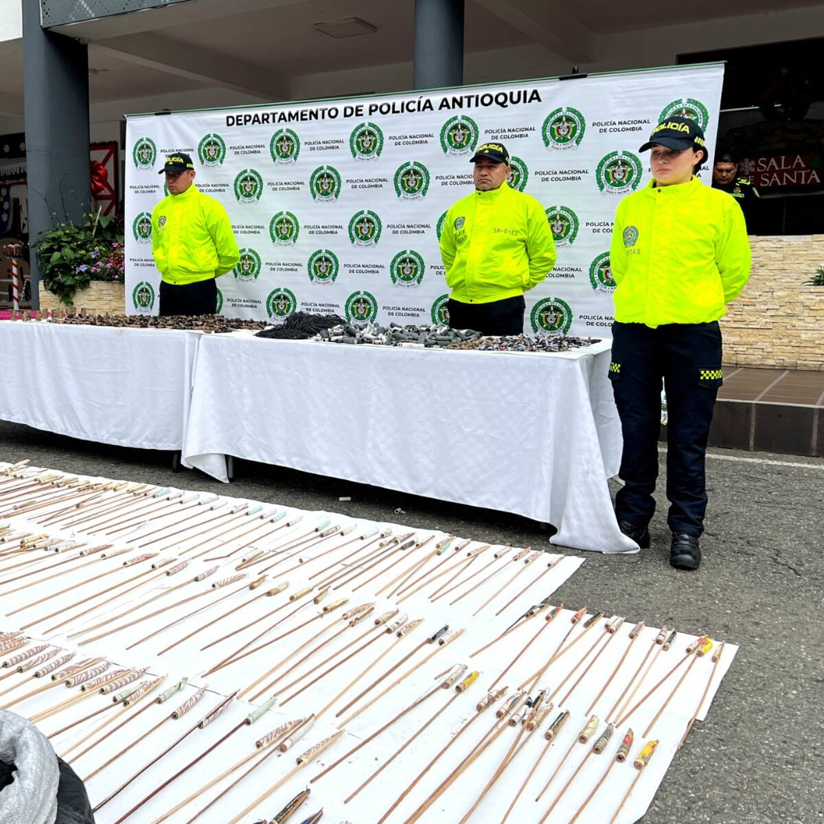 Policía desmantela polvorera artesanal en La Ceja y evita riesgos durante temporada decembrina