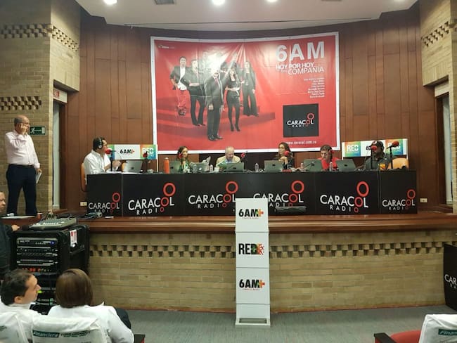 Transmisión desde el auditorio Guillermo Camacho Caro