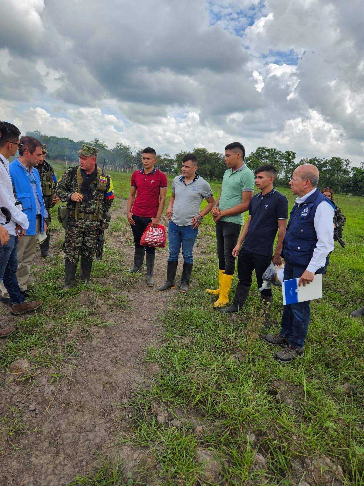 Cuatro personas fueron liberadas en Arauca. Foto cortesía Defensoría del Pueblo