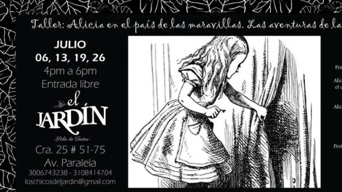 En la sala de teatro El Jardín se vivirá a Alicia en el país de las maravillas