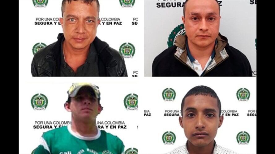 La Policía capturó a cuatro sujetos por los delitos de homicidio agravado. Foto: Policía