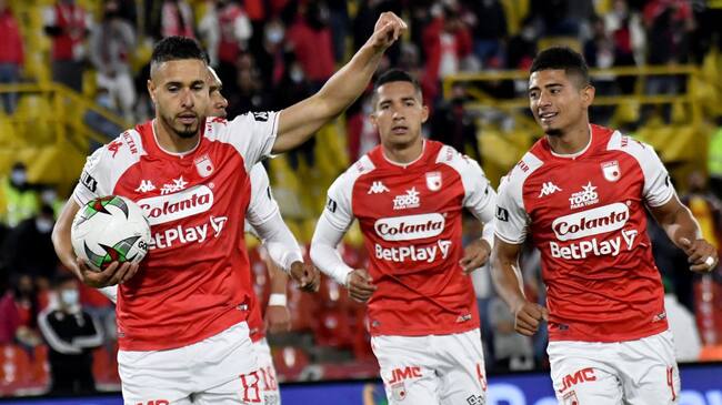 Santa Fe 2 - 1 Atlético Nacional en los cuartos de final de la Copa Colombia 2021