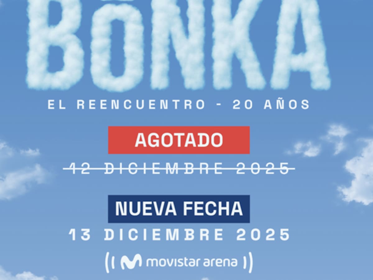 Bonka anuncia segunda fecha en Bogotá tras éxito total en el Movistar Arena