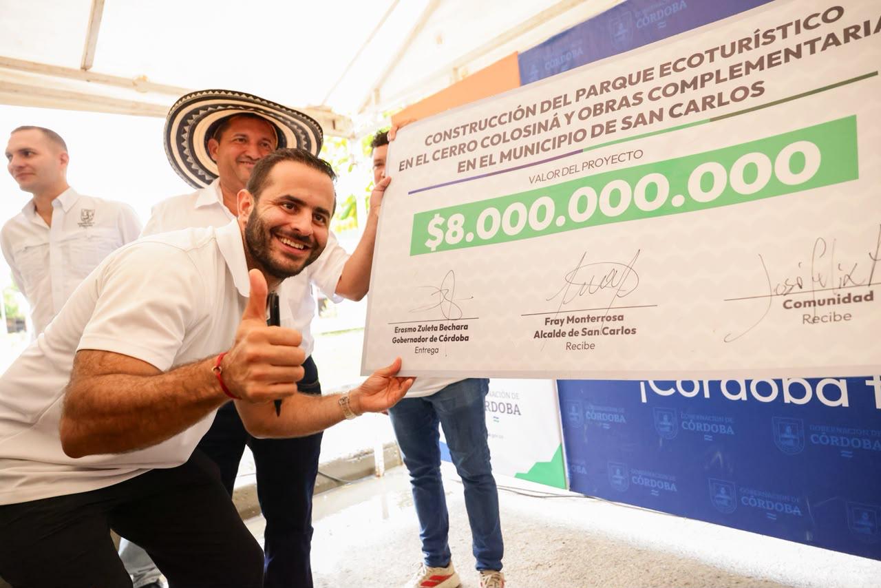 Anuncian cerca de $8.000 millones para construcción de ecoparque del Cerro Colosiná en Córdoba. Foto: prensa Gobernación de Córdoba.