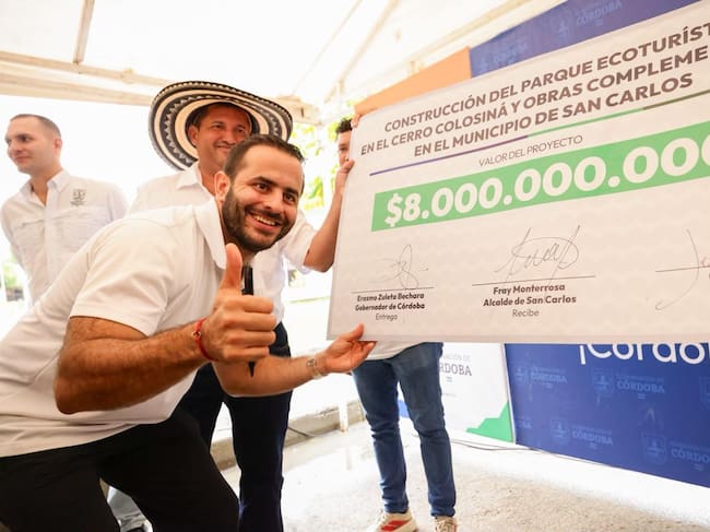 Anuncian cerca de $8.000 millones para construcción de ecoparque del Cerro Colosiná en Córdoba. Foto: prensa Gobernación de Córdoba.