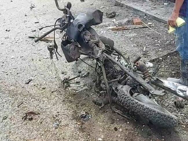 En la zona norte del Cauca, fue activada una motocicleta cargada con explosivos.