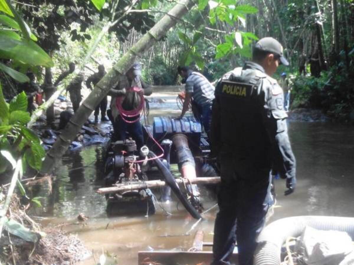 Capturan cinco personas en operativo contra minería ilegal en Tolima