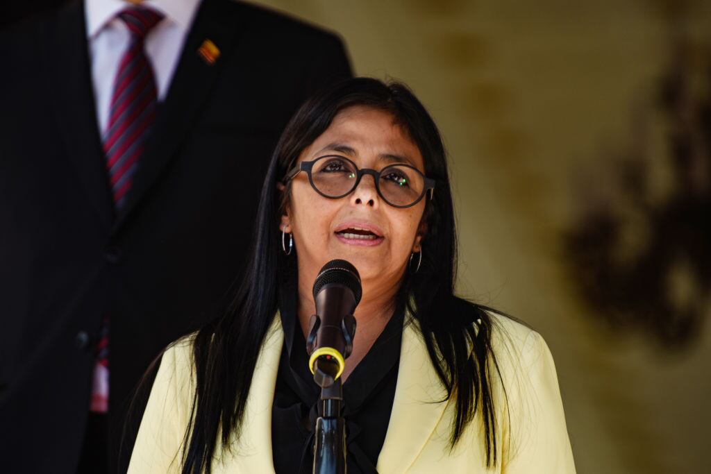 Delcy Rodríguez. Foto: Carolina Cabral/Getty Images